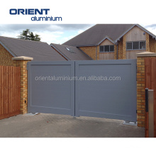 Modern metal aluminium driveway main front gates